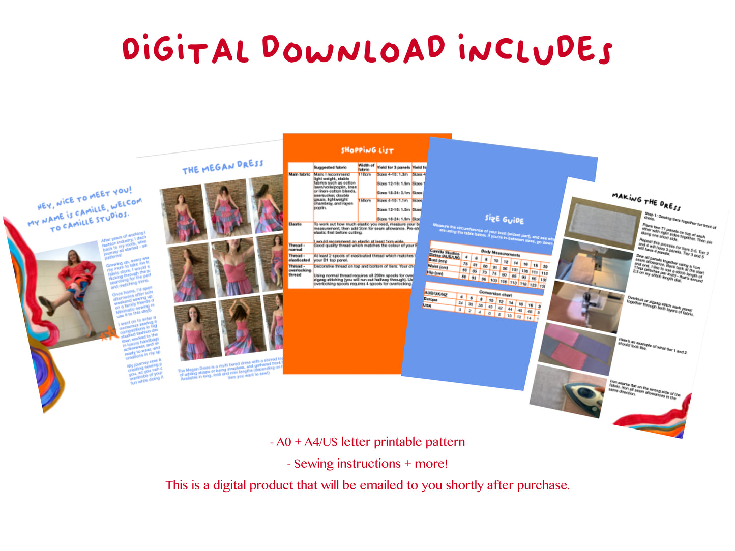 Megan Dress - Digital Sewing Pattern