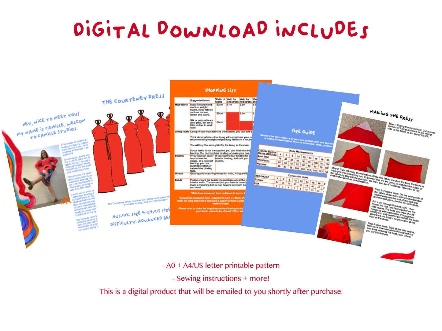 Courteney Dress - Digital Sewing Pattern